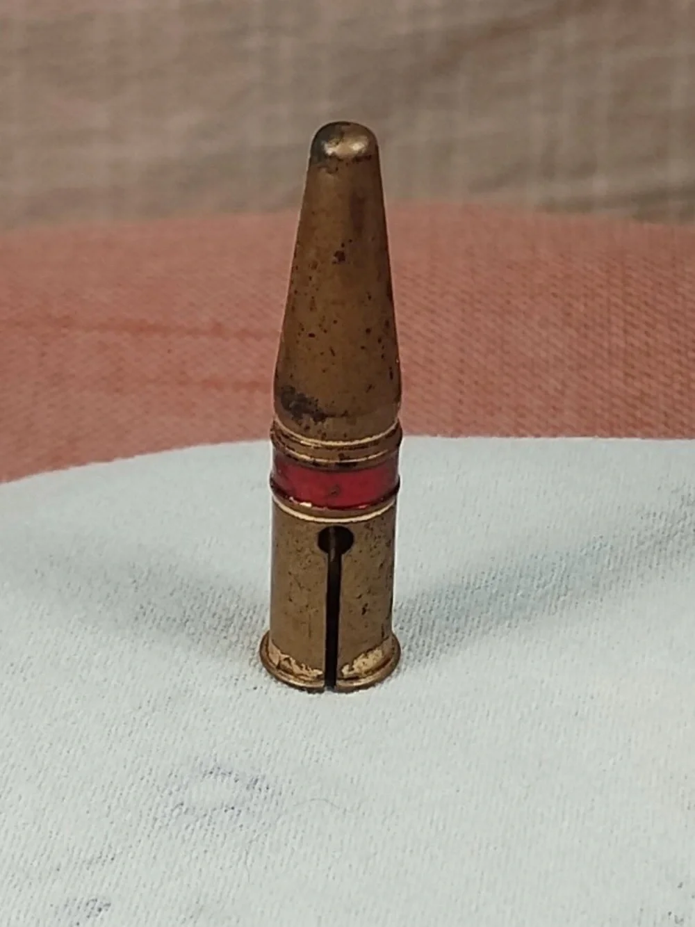 Vintage Pencil Lid - Resembles Military Ammunition